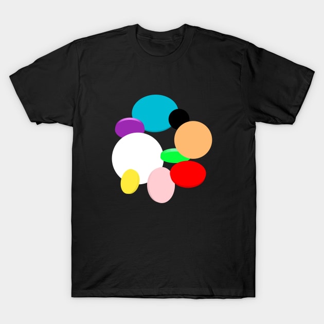 3d Circle pattern colourful T-Shirt by Gun&One